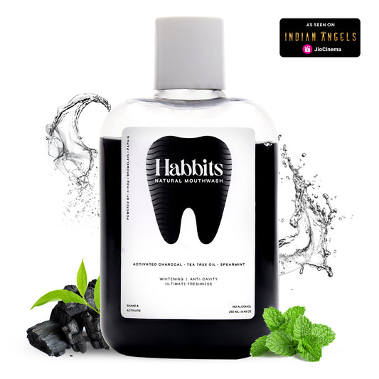 Teeth Whitening Natural Mouthwash- Charcoal & Spearmint
