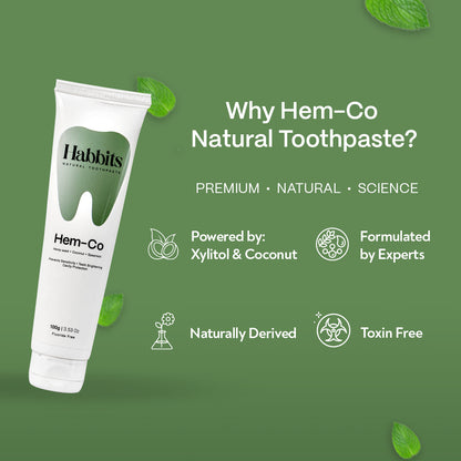 Natural Gum Protection Toothpaste - Hemp & Coconut