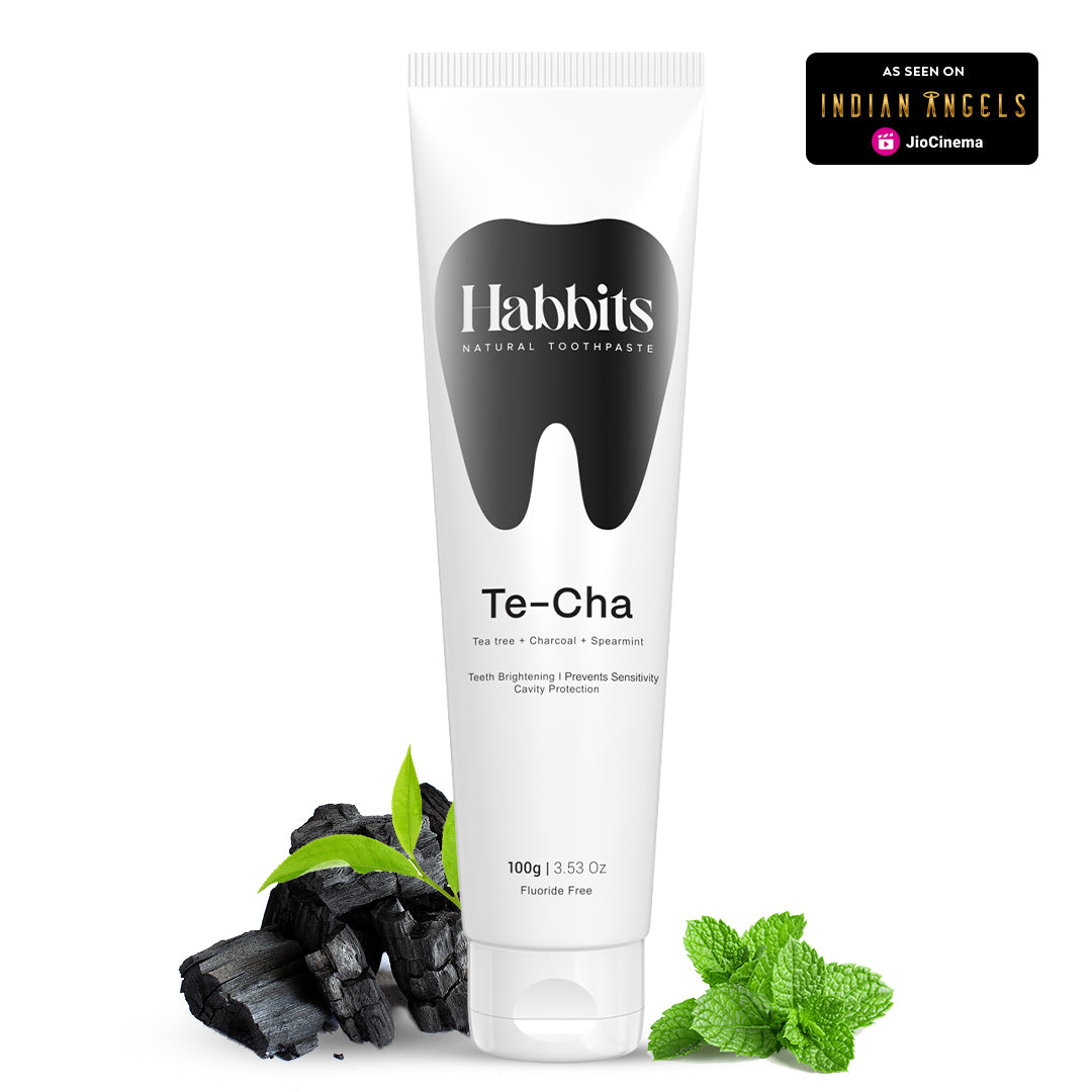 Natural Teeth Whitening Toothpaste - Tea tree & Charcoal